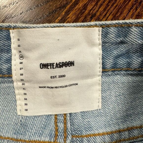 Free People One Teaspoon Fleetwood Artiste Rollers Denim Shorts Size 25 - Picture 7 of 9